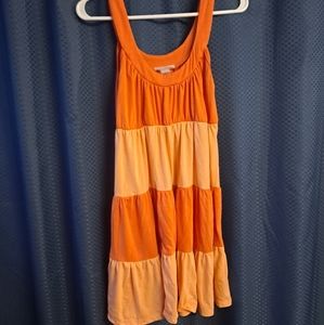 Body central two tone orange summer dress size medium